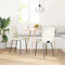 vidaXL - Eetkamerstoelen - 2 - st - fluweel - crèmekleurig
