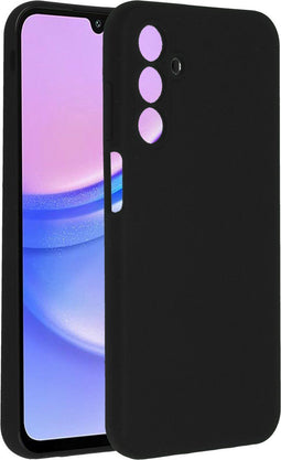 Accezz Samsung Galaxy A15 (5G) / A15 (4G) - Liquid Silicone Backcover - Schokabsorberend - Zwart