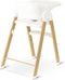 Deryan Luxe Kinderstoel - Meegroei kinderstoel - Inklapbaar - Wit/Houtlook