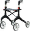 Qunn Rollator Manhattan - Lichtgewicht - Grote voorwielen - Zwart