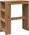 vidaXL - Bartafel - met - rekken - 90x40x103,5 - cm - hout - artisanaal - eikenkleurig