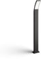 Philips Splay Post - Hoge Sokkellamp - 12W LED - Antraciet