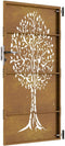 vidaXL - Poort - 85x175 - cm - boomontwerp - cortenstaal
