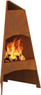 vidaXL - Vuurkorf - Piramide - 50x45x95 - cm - Weerbestendig - Staal