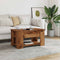 vidaXL - Salontafel - 79x49x41 - cm - bewerkt - hout - oud - houtkleurig