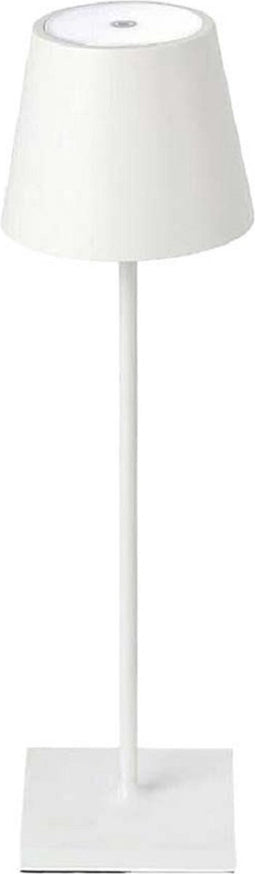 V-TAC VT-7703-W Oplaadbare witte tafellamp - bureaulamp - IP20 - 3W - 80 Lumen - 4000K