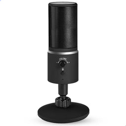 Xeca USB Microfoon - Gaming & Streaming - Noise Cancelling & Shock Mount - Zwart