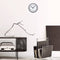 Wandklok 25.5cm-Stil-Zwart/Wit-Plastic-nXt Robust