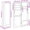 vidaXL - Sieradenkast - met - spiegel - wandgemonteerd - 30x8,5x90 - cm - zwart
