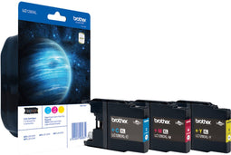 Brother LC-1280XLRBWBP - Inktcartridge - Hoge capaciteit 3x 1200 pagina's - Cyaan Magenta Geel (3 stuks)