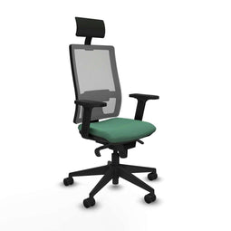 Bureaustoel met hoofdsteun Piqueras y Crespo 2D066N1 Smaragdgroen