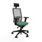 Bureaustoel met hoofdsteun Piqueras y Crespo 2D066N1 Smaragdgroen