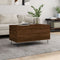 vidaXL - Salontafel - 90x44,5x45 - cm - bewerkt - hout - bruin - eikenkleur