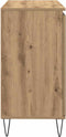 vidaXL - Dressoir - 104x35x70 - cm - bewerkt - hout - artisanaal - eikenkleurig