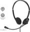 Nedis CHSTU110BK - On-ear USB-headset - Opvouwbare microfoon - Zwart