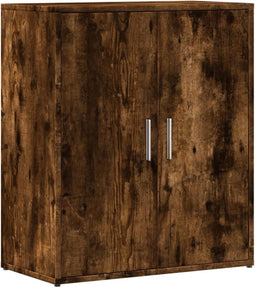 vidaXL - Dressoir - 60x31x70 - cm - bewerkt - hout - gerookt - eikenkleurig