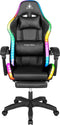 Krüger&Matz KM0790BLED - GX-150 gamingstoel - LED verlichting RGB - zwart