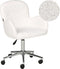 PRIDDY - Bureaustoel - Wit - Bouclé
