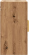 vidaXL - Wandkast - 60x31x60 - cm - bewerkt - hout - artisanaal - eikenkleurig