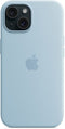 Apple iPhone 15 - Siliconehoesje met MagSafe - Lichtblauw