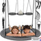 tectake® Nestschommel Swayer - Mandschommel - Draagvermogen 120 kg - Ø 100 cm - Zwart