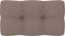 vidaXL Bankkussens pallet 2 st taupe