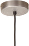 vidaXL Hanglamp rond 25 W E27 48 cm zilverkleurig