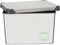 Opbergbak met Deksel Home Vierkant Grijs Plastic 17 L 28 x 22 x 37 cm (12 Stuks)