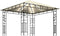 vidaXL - Prieel - met - klamboe - LED-lichtslinger - 180 - g/m² - 3x3x2,73 - m - crème