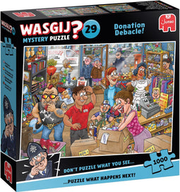 Wasgij Mystery 29 - Donatiedebacle! - 1000 stukjes puzzel volwassenen - Multicolor