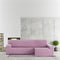 Hoes voor chaise longue met lange armleuning rechts Eysa BRONX Roze 170 x 110 x 310 cm
