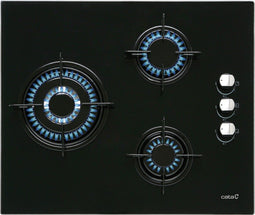 Gaskookplaat Cata CIB6021BK 60 cm Zwart (3 Fornuizen)