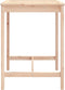 vidaXL Tuintafel 82,5x82,5x110 cm massief grenenhout
