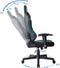 Gamestoel Thomas - bureaustoel racing gaming stijl - zwart - blauw