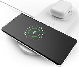 Belkin Boost Charge - Draadloze Snellader Dual 10W - Snelladen voor 2 apparaten - Wit