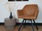 Meubel31 Brione - Draaibare Eetkamerstoelen - Comfortabel & Eenvoudig schoon te maken - Cognac (2 stuks)