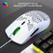 HXSJ J900 - Bedrade Gaming Muis - 6400DPI - Ultra licht - RGB Verlichting - Optisch - Wit