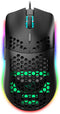 HXSJ J900 Optisch Gaming Muis - Ultra licht - RGB Verlichting - 6400 DPI - Zwart