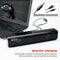 HXSJ Q2 Soundbar PC Speaker - USB - voor desktop computers / notebooks / smart-tvs / projector apparatuur - Zwart