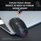 HXSJ T66 - Draadloze Gaming Muis - Computermuizen - Ultra licht - RGB Verlichting - Zwart