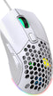 HXSJ X300 - Optisch Gaming Muis - 7200DPI - Ultra licht - RGB Verlichting - Computermuizen - Wit