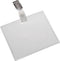 Badgehouder Europel strip + clip – 90 x 60 mm – Transparant – 24 stuks