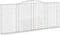 vidaXL - Schanskorven - 3 - st - gewelfd - 400x30x160/180 - cm - ijzer