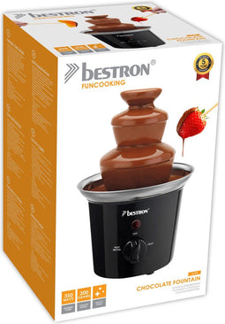 Bestron Chocoladefontein, met indicatielampje, 60 Watt, RVS, Kleur: zwart