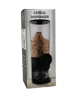 Bonavenda Voedsel Dispenser - Droog Voedsel - 2,25 liter - 16 x 12,4 x 38,5 cm - Zwart