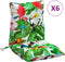 vidaXL - Stoelkussens - 6 - st - lage - rug - oxford - stof - meerkleurig