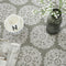 Tafelkleed - Vierkant 90 x 90 cm - Grijs Vintage Elegante Retro stijl - Kerstkleed - Katoenen Linnen Tafelkleed - Vierkant: 90 x 90 cm - Grijs