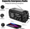 XSY 350 - Noodradio - 20000mAh PowerBank - Zonnepaneel - Leeslamp - Zwart