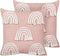 LEEA - Sierkussen set van 2 - Roze - 45 x 45 cm - Katoen