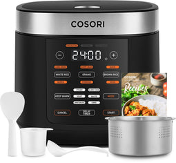 Cosori Multicooker - 5L - 8 programma's - Rijstkoker Slowcooker Stoomkoker - Zwart